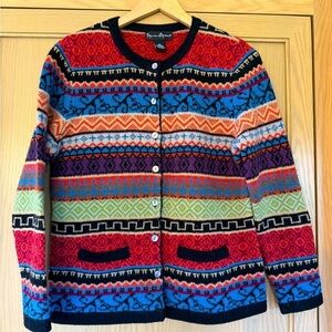 Mercer & Madison Wool Button Front Cardigan with Pockets / small
